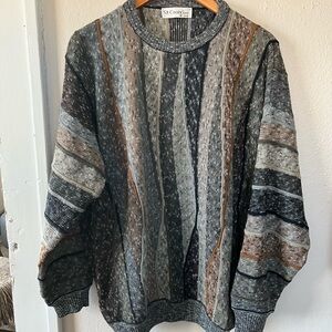 St. Croix Men's Multi-Striped Crewneck Sweater